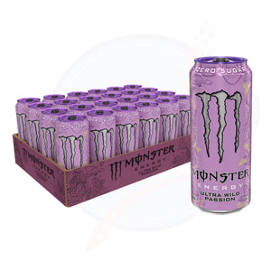 Monster Energy Ultra Wild Passion 16fl oz/473ml - Pack of 24 - Stateside Distribution