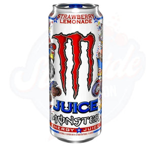 Monster Juice Strawberry Lemonade 16 fl oz/473ml - Pack of 24 - Stateside Distribution