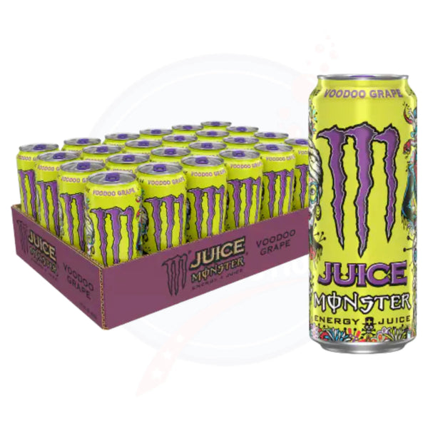 Monster Juice Vodoo Grape 16 fl oz/473ml - Pack of 24 - Stateside Distribution