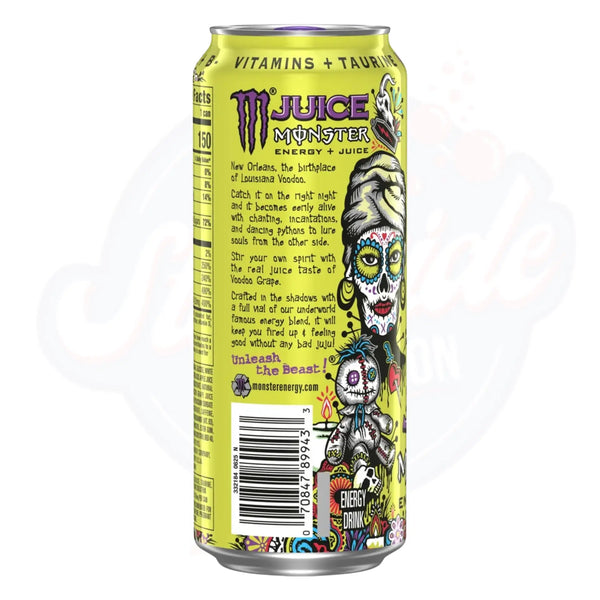Monster Juice Vodoo Grape 16 fl oz/473ml - Pack of 24 - Stateside Distribution