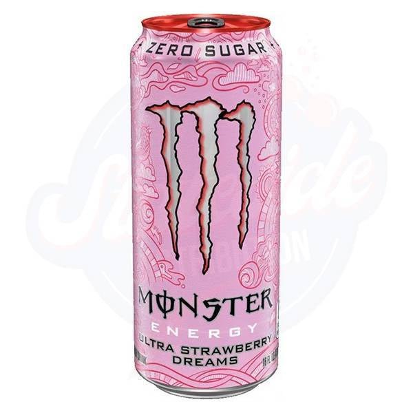 Monster Strawberry Dreams 16fl oz/473ml - Pack of 24 - Stateside Distribution