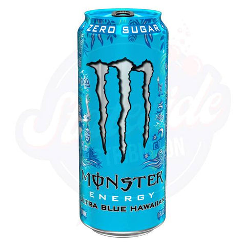 Monster Ultra Blue Hawaiian zero sugar 16fl oz/473ml - Pack of 24 - Stateside Distribution