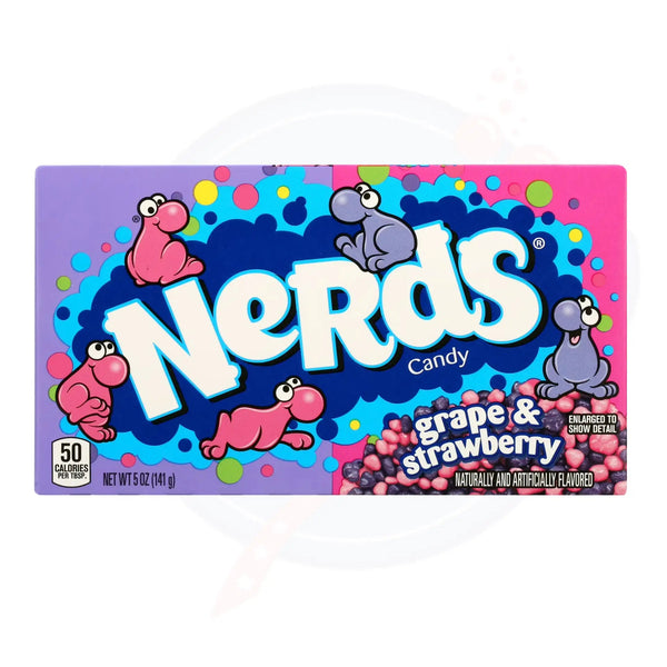 Nerds Grape & Strawberry Theatre Box 5oz/142g - Pack of 12 - Stateside Distribution