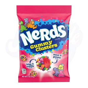 Nerds Gummy Clusters Peg Bag 5oz/141g - Pack of 12 - Stateside Distribution