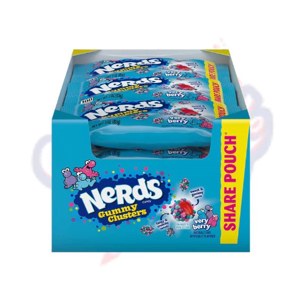 Nerds Gummy Clusters Very Berry 3oz/85g Peg Bag - Pack of 12 - Stateside Distribution