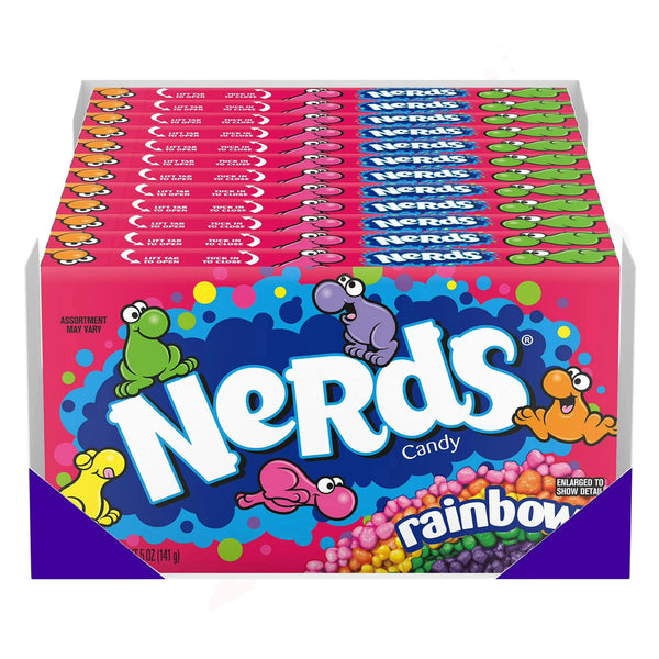 Nerds Rainbow Theatre Box 5oz/141g - Pack of 12 - Stateside Distribution
