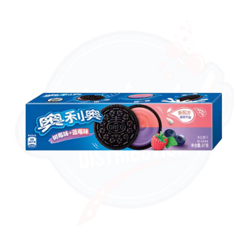Oreo Sandwich Cookie Blueberry Raspberry Flavour 97g - Pack of 24 - Stateside Distribution