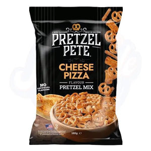 Pretzel Pete Cheese Pizza Pretzel Mix 160g - Pack of 8 - Stateside Distribution