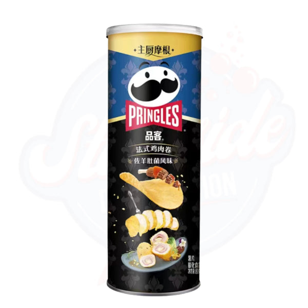 Pringles Potato Chips French Chicken Wrap with Morello Mushroom Flavour 80g - Pack of 24 - Stateside Distribution
