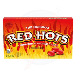 Red Hots Original Cinnamon Candy Theatre Box 5.5oz/156g - Pack of 12 - Stateside Distribution