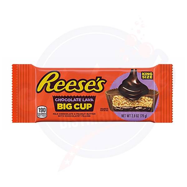Reese's Peanut Butter Big Cup Chocolate Lava King Size 2.8oz/79g - Pack of 16 - Stateside Distribution