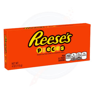 Reese's Pieces Theatre Box 4oz/113g - Pack of 12 - Stateside Distribution