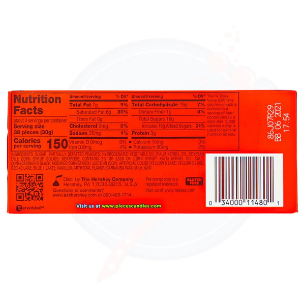 Reese's Pieces Theatre Box 4oz/113g - Pack of 12 - Stateside Distribution