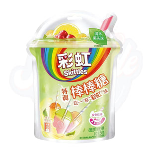 Skittles Lollipop Fruit Tea Flavour 54g - Pack of 8 - Stateside Distribution