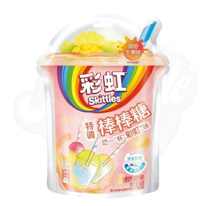 Skittles Lollipop Mixed Fruits Flavour 54g - Pack of 8 - Stateside Distribution