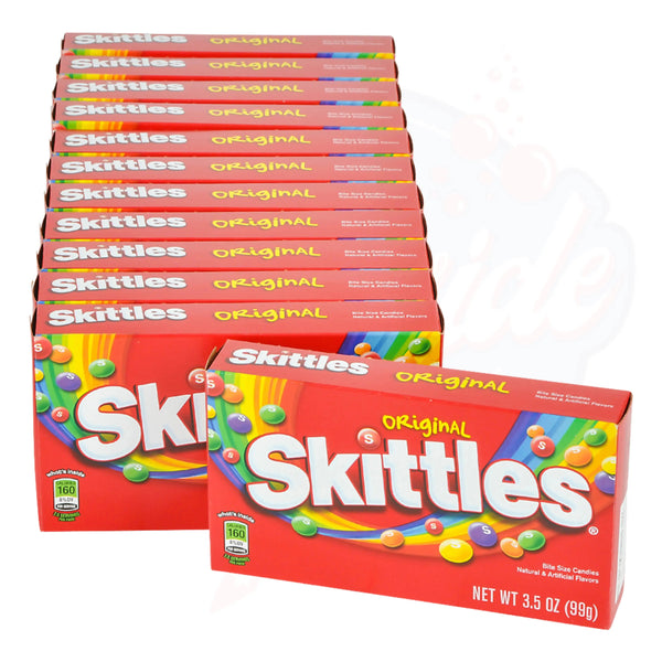Skittles Original Theatre Box 3.5oz/99g - Pack of 12 - Stateside Distribution