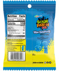 Sour Patch Kids Blue Raspberry Peg Bag 3.6oz/102g - Pack of 12 - Stateside Distribution