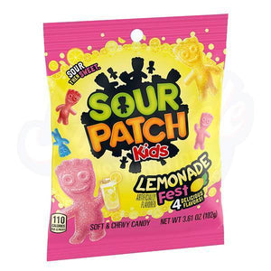 Sour Patch Kids Lemonade Fest 3.6oz/102g - Pack of 12 - Stateside Distribution