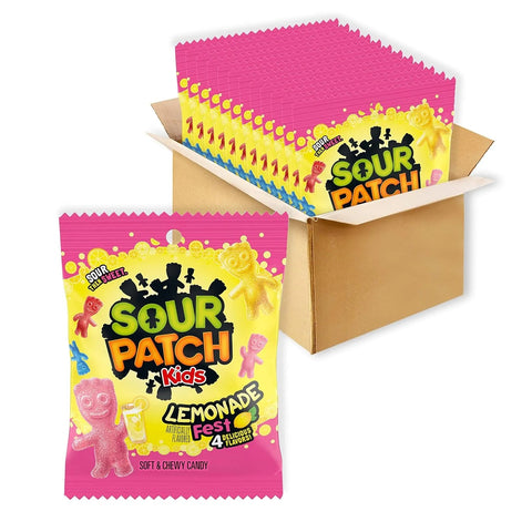 Sour Patch Kids Lemonade Fest 3.6oz/102g - Pack of 12 - Stateside Distribution
