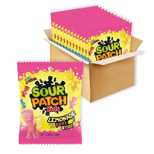 Sour Patch Kids Lemonade Fest 3.6oz/102g - Pack of 12 - Stateside Distribution