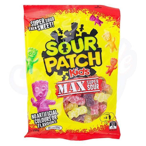 Sour Patch Kids MAX 6.7oz/190g - Pack of 20 - Stateside Distribution