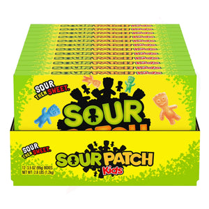 Sour Patch Kids Theatre Box 3.5oz/99g - Pack of 12 - Stateside Distribution