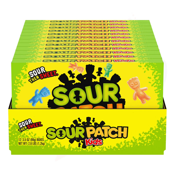 Sour Patch Kids Theatre Box 3.5oz/99g - Pack of 12 - Stateside Distribution