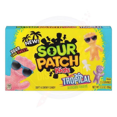 Sour Patch Kids Tropical Theatre box 3.5oz/99g - Pack of 12 - Stateside Distribution
