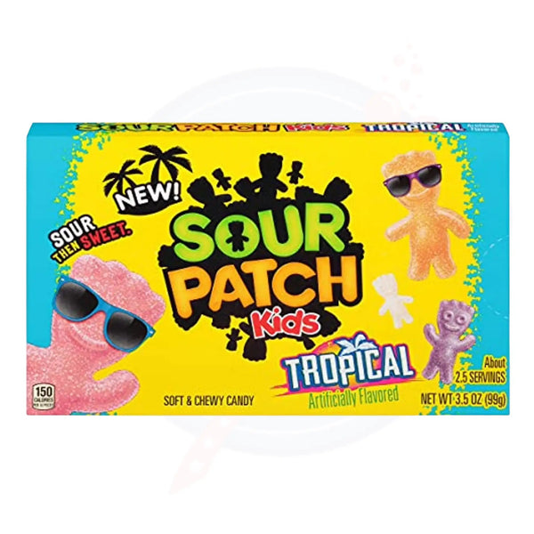 Sour Patch Kids Tropical Theatre Box 3.5oz/99g - Pack of 12 - Stateside Distribution