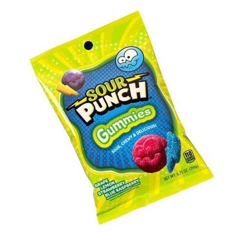 Sour Punch Gummies 6.75oz/191g - Pack of 8 - Stateside Distribution