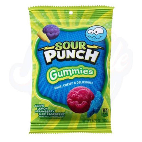 Sour Punch Gummies 6.75oz/191g - Pack of 8 - Stateside Distribution