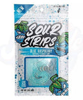 Sour Strips Blue Raspberry Candy 3.4oz/96g - Pack of 12 - Stateside Distribution