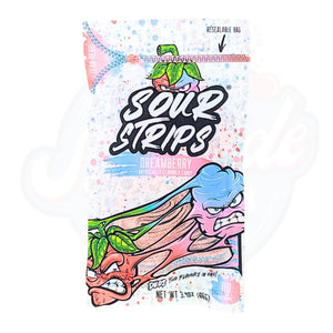 Sour Strips Dreamberry 3.4oz/96g - Pack of 12 - Stateside Distribution