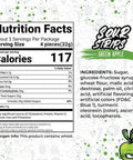 Sour Strips Green Apple 3.4oz/96g - Pack of 12 - Stateside Distribution