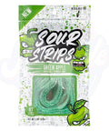 Sour Strips Green Apple 3.4oz/96g - Pack of 12 - Stateside Distribution