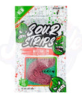 Sour Strips Watermelon Candy 3.4oz/96g - Pack of 12 - Stateside Distribution