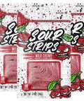 Sour Strips Wild Cherry 3.4oz/96g – Pack of 12 - Stateside Distribution