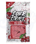 Sour Strips Wild Cherry 3.4oz/96g – Pack of 12 - Stateside Distribution