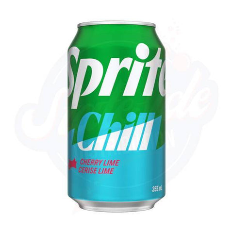 Sprite Chill Cherry Lime 12 fl oz/355ml - Pack of 12 - Stateside Distribution