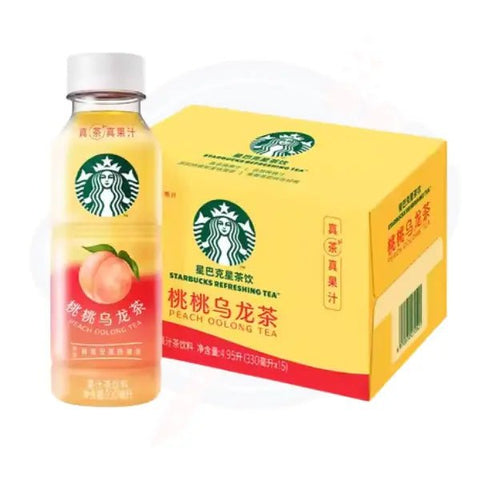 Starbucks Peach Oolong Tea 330ml - Pack of 15 (China) - Stateside Distribution