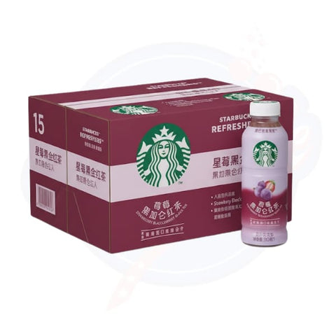 Starbucks Strawberry Blackcurrant Black Tea 330ml - Pack of 15 (China) - Stateside Distribution