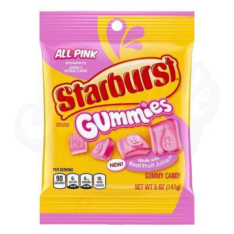 Starburst Gummies All Pink 5oz/141g - Pack of 12 - Stateside Distribution