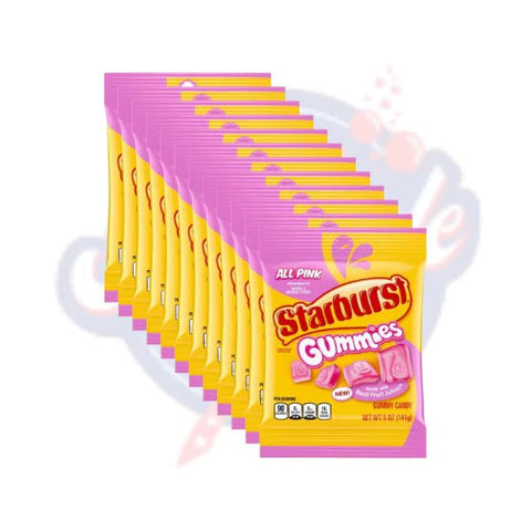 Starburst Gummies All Pink 5oz/141g - Pack of 12 - Stateside Distribution