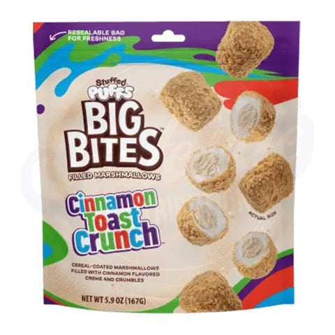 Stuffed Puffs Cinnamon Toast Crunch Bites 2.68oz/76g - Pack of 8 (BBD: 16/06/2024) - Stateside Distribution