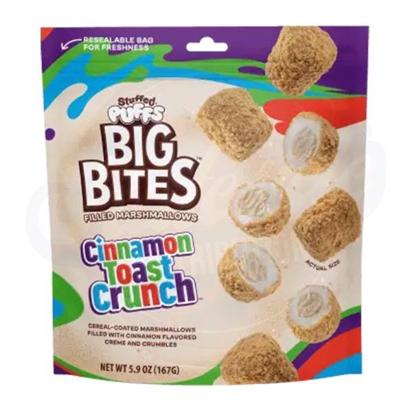 Stuffed Puffs Cinnamon Toast Crunch Bites 2.68oz/76g - Pack of 8 (BBD: 16/06/2024) - Stateside Distribution