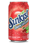 Sunkist Cherry Limeade 12fl oz/355ml - Pack of 12 - Stateside Distribution