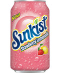Sunkist Strawberry Lemonade 12fl oz/355ml - Pack of 12 - Stateside Distribution