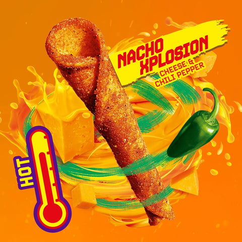 Takis Nacho Xplosion 3.25oz/92.3g – Pack of 20 - Stateside Distribution