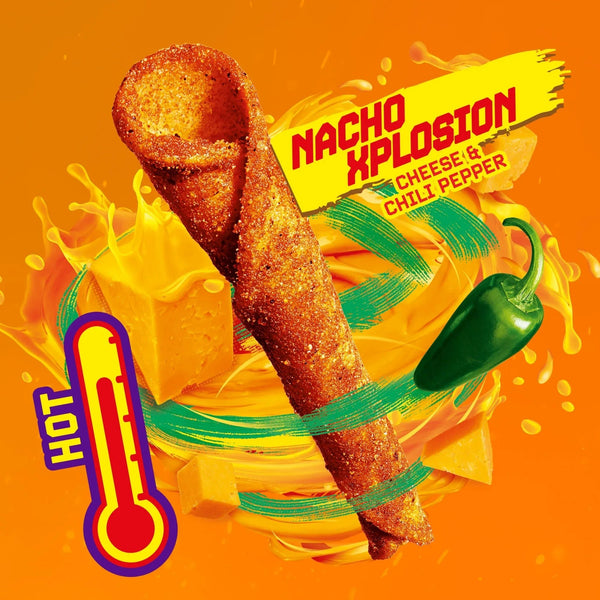 Takis Nacho Xplosion 3.25oz/92.3g – Pack of 20 - Stateside Distribution