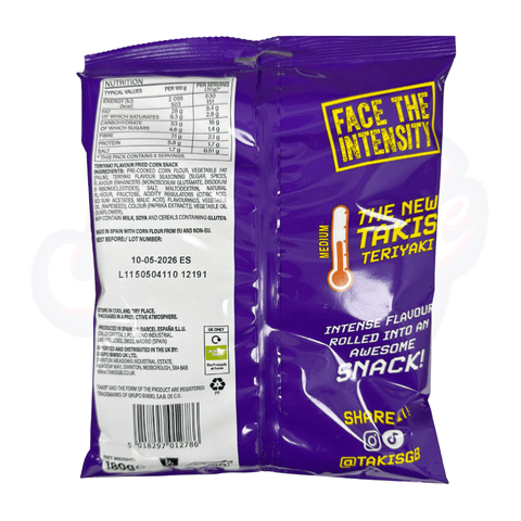 Takis Teriyaki 180g - Pack of 10 - Stateside Distribution